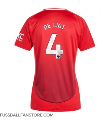 Manchester United Matthijs de Ligt #4 Replik Heimtrikot Damen 2024-25 Kurzarm